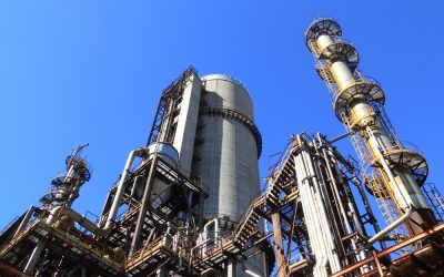 view-of-factory-against-blue-sky view-of-factory-against-blue-sky